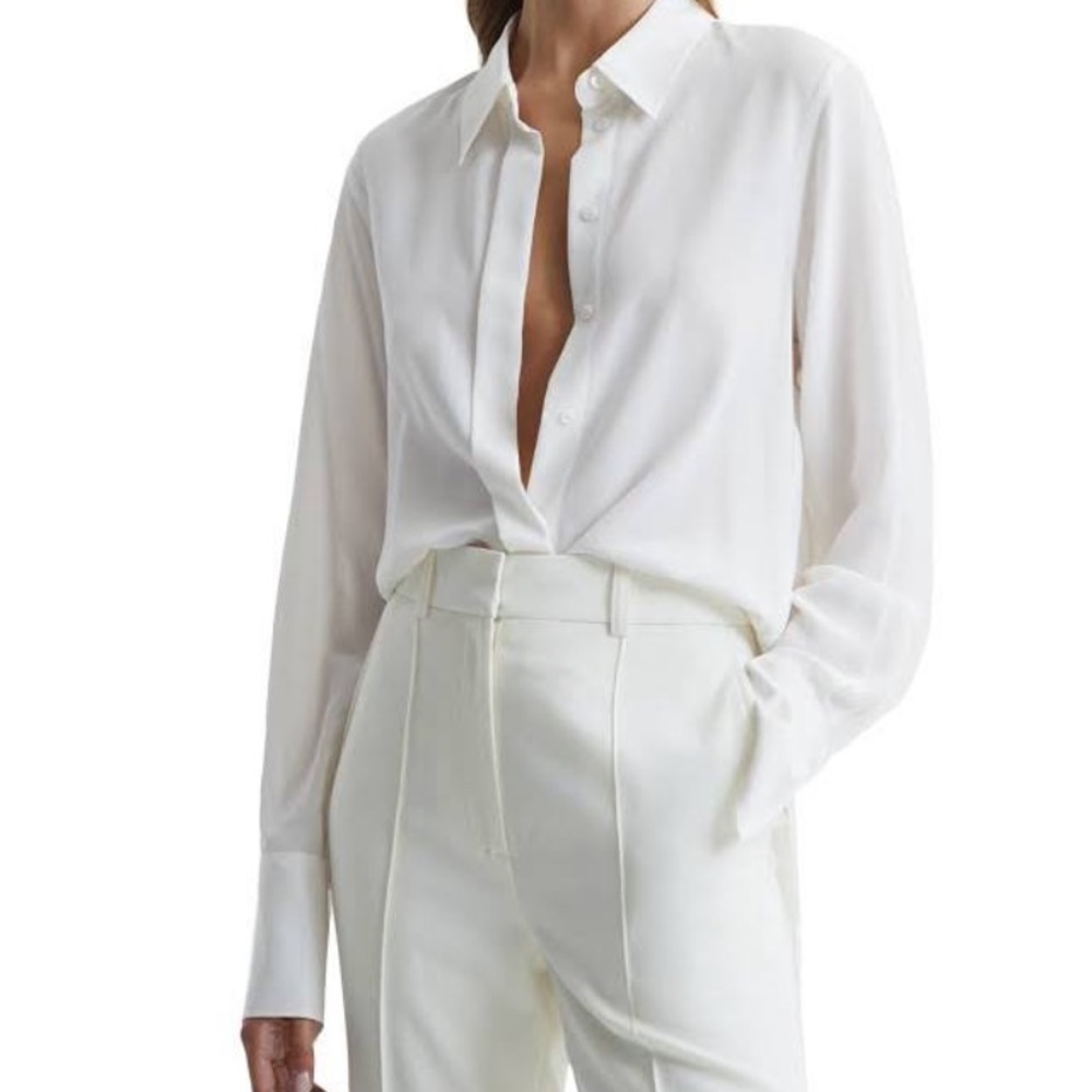 NWT Adrianna Papell Button Down Silky Blouse